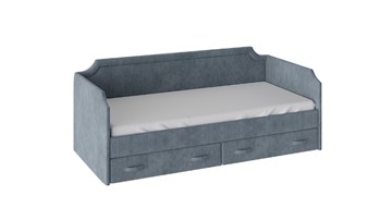 Кровать в детскую Кантри Тип 1, ТД-308.12.02 (Замша синяя) в Энгельсе