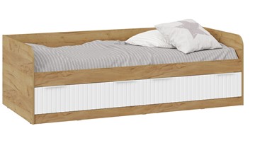 Кроватка Хилтон Тип 1 900 (Дуб Крафт Золотой/Белый матовый) в Саратове