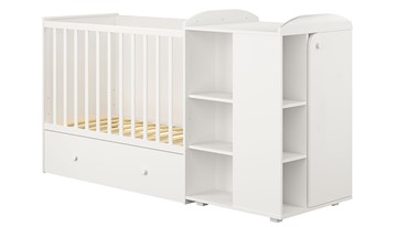 Детская кровать-шкаф с комодом POLINI Kids Ameli 800 Белый, серия AMELI в Саратове