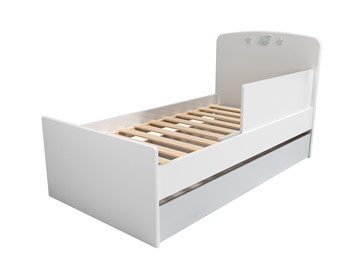 1-спальная детская кровать с ящиком и ограничителем НМ 041.07 «Лилу/Слоники» в Саратове
