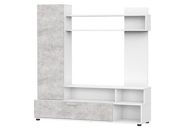 Набор мебели в гостиную МГС-9, белый/цемент светлый в Саратове