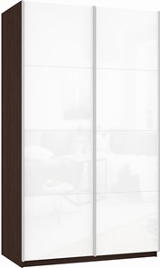Шкаф-купе Прайм (Белое стекло/Белое стекло) 1200x570x2300, венге в Саратове