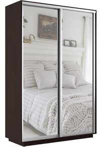 Шкаф 2-дверный Экспресс (2 зеркала) 1200x600x2200, венге в Саратове