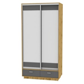 Шкаф 2-х дверный Весенний HK3, 2385х1200х600 (D2D2), ДВ-Графит в Саратове
