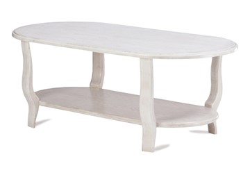 Овальный столик двухярусный ЖС-000, 120х70, (покраска 2 тип) в Саратове