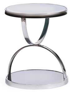 Кофейный столик GROTTO (mod. 9157) металл/дымчатое стекло, 42х42х50, хром в Балаково