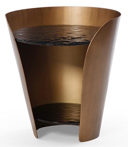 Стеклянный столик ET6123 (D48,6) закаленное стекло/бронзовый в Саратове