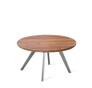 Круглый столик SHT-S39 / SHT-TT 70 МДФ (светлый орех/серый) в Энгельсе