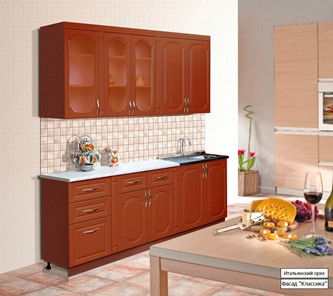 Модульный кухонный гарнитур Классика 2000, цвет Итальянский орех в Энгельсе