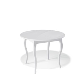Кухонный раскладной стол Kenner 1000С (Белый/Стекло белое глянец) в Энгельсе