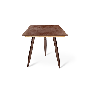 Керамический обеденный стол SHT-TU15 (3 шт.)/ТT8 60/60 (медный металлик/прозрачный лак/коричневая сепия) в Энгельсе