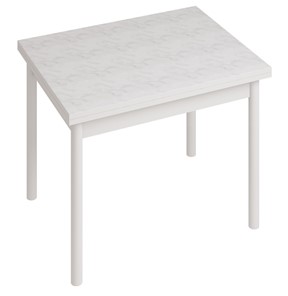 Кухонный стол СТ22, Белый/Белый мрамор в Саратове