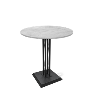Стол обеденный круглый SHT-TU6-BS2/H110 / SHT-TT 90 ЛДСП (бетон чикаго светло-серый/черный) в Саратове