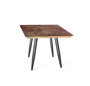 Керамический обеденный стол SHT-TU14 (4 шт.)/ТT8 60/60 (черный муар/прозрачный лак/коричневая сепия) в Энгельсе