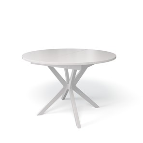 Кухонный стол раздвижной Kenner B1100 (Белый/Стекло белое сатин) в Энгельсе