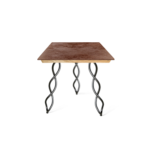Керамический кухонный стол SHT-TU17 (3 шт.)/ТT8 60/60 (черный муар/прозрачный лак/коричневая сепия) в Энгельсе