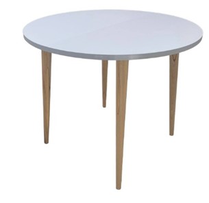 Кухонный раздвижной круглый стол Creo-line Серый камень 90*90 см ЛДСП в Саратове