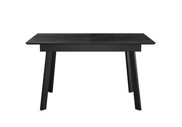 Керамический обеденный стол DikLine SKH125 Керамика Черный мрамор/подстолье черное/опоры черные (2 уп.) в Саратове