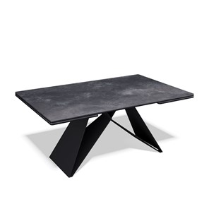 Керамический обеденный стол KB1400, черный/керамика черная в Энгельсе