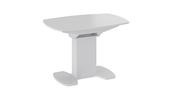 Раздвижной стол Портофино (СМ(ТД)-105.01.11(1)), цвет  Белый глянец/Стекло белое в Энгельсе