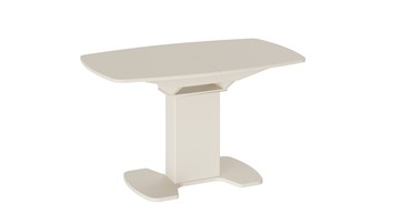 Стеклянный кухонный стол Портофино (СМ(ТД)-105.02.11(1)), цвет Бежевое/Стекло бежевое матовое LUX в Энгельсе