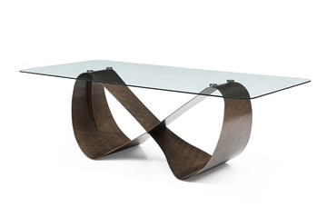Стол со стеклянной столешницей DT9305FGI (240) прозрачный/бронзовый в Энгельсе