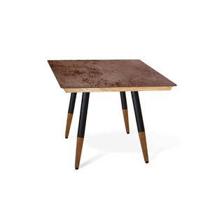 Керамический кухонный стол SHT-TU12 (4 шт.)/ТT8 60/60 (черный/темный орех/прозрачный лак/коричневая сепия) в Энгельсе
