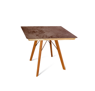 Керамический кухонный стол SHT-TU9/ТT8 60/60 (светлый орех/прозрачный лак/коричневая сепия) в Энгельсе