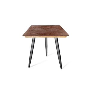Керамический обеденный стол SHT-TU14 (3 шт.)/ТT8 60/60 (черный муар/прозрачный лак/коричневая сепия) в Энгельсе