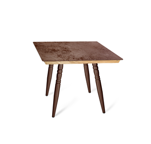 Керамический обеденный стол SHT-TU15 (4 шт.)/ТT8 60/60 (медный металлик/прозрачный лак/коричневая сепия) в Балаково
