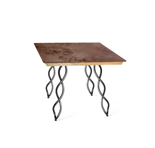 Керамический кухонный стол SHT-TU17 (4 шт.)/ТT8 60/60 (черный муар/прозрачный лак/коричневая сепия) в Балаково