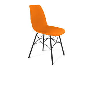 Обеденный стул SHT-ST29/S107 (оранжевый ral2003/черный муар) в Саратове