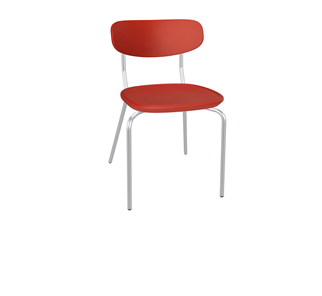 Кухонный стул SHT-ST85-2/SB85-2/S85M (красный/хром лак) в Саратове