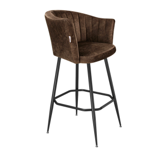 Барный стул SHT-ST42-1 / SHT-S148 (кофейный трюфель/черный муар) в Энгельсе