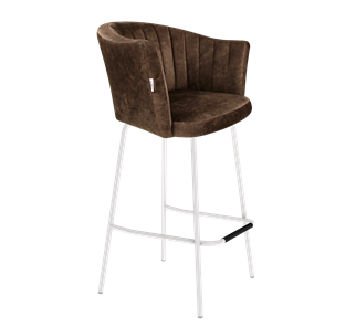 Барный стул SHT-ST42-1 / SHT-S29P (кофейный трюфель/белый муар) в Энгельсе