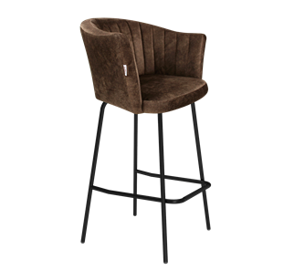 Барный стул SHT-ST42-1 / SHT-S29P (кофейный трюфель/черный муар) в Энгельсе