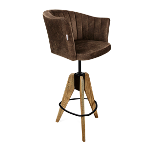 Барный стул SHT-ST42-1 / SHT-S92 (кофейный трюфель/браш.коричневый/черный муар) в Энгельсе