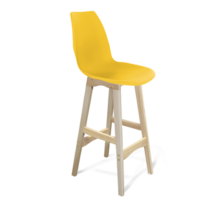 Барный стул SHT-ST29/S65 (желтый ral 1021/прозрачный лак) в Саратове