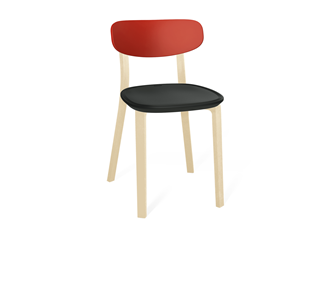 Кухонный стул SHT-ST85-2/SB85-2/S85 (красный/черный/бежевый ral1013) в Саратове