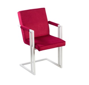Обеденный стул Бруно, Белый/Аврора 11(бордовый) в Саратове