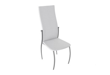 Кухонный стул Комфорт-М, цвет Эмаль Бриллиант, Белый Аллигатор к/з 218 (белый) в Энгельсе