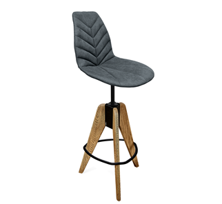 Барный стул SHT-ST29-C4/S92 (графит/брашированный коричневый/черный муар) в Энгельсе