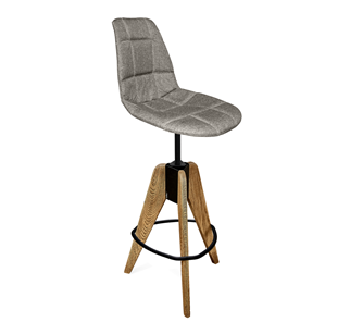 Барный стул SHT-ST29-C/S92 (пепельный/брашированный коричневый/черный муар) в Энгельсе