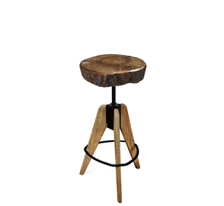 Барный стул SHT-ST18-1/S92 (темный янтарь/брашированный коричневый/черный муар) в Саратове