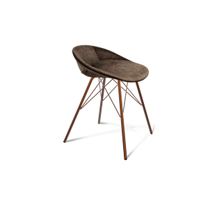 Обеденный стул SHT-ST19-SF1 / SHT-S37 (кофейный трюфель/медный металлик) в Саратове