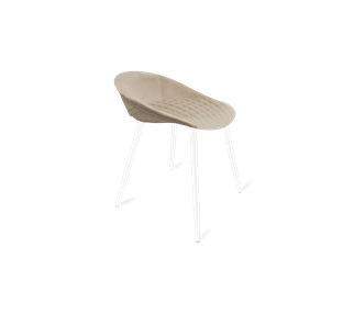 Обеденный стул SHT-ST19-SF1 / SHT-S95-1 (ванильный крем/белый муар) в Саратове