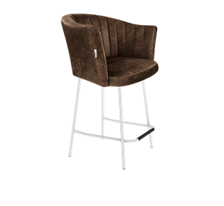 Полубарный стул SHT-ST42-1 / SHT-S29P-1 (кофейный трюфель/белый муар) в Энгельсе