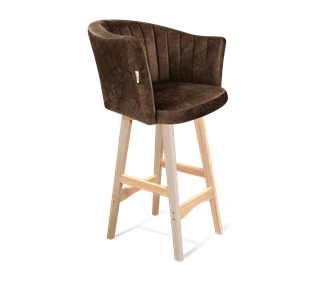 Полубарный стул SHT-ST42-1 / SHT-S65-1 (кофейный трюфель/прозрачный лак) в Энгельсе