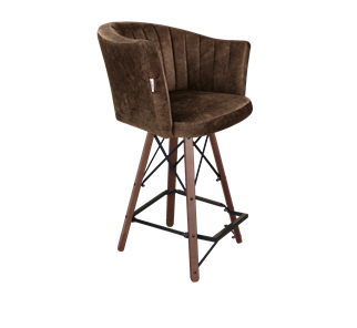 Полубарный стул SHT-ST42-1 / SHT-S80-1 (кофейный трюфель/темный орех/черный) в Саратове