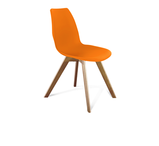 Обеденный стул SHT-ST29/S39 (оранжевый ral2003/светлый орех) в Саратове